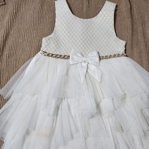 American Princess Ivory Sleeveless Dress- GIRL Size 5